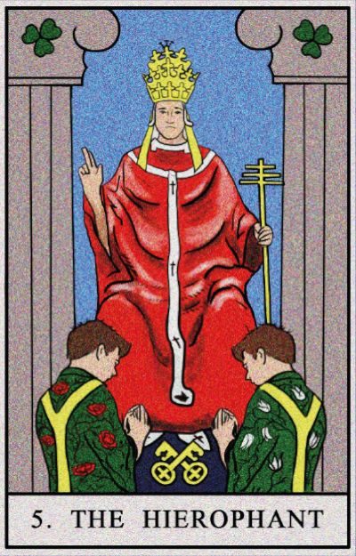 Karta Tarota - Kapłan tarot